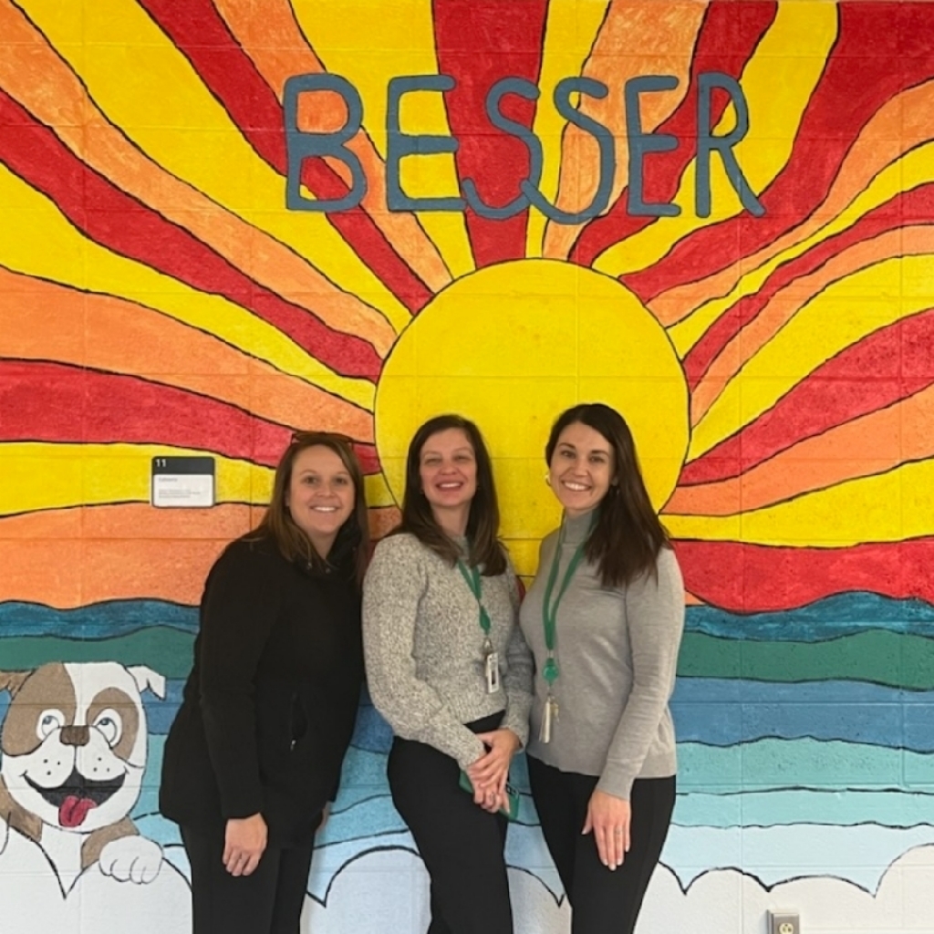Tracy, Nora, and Melissa at Besser